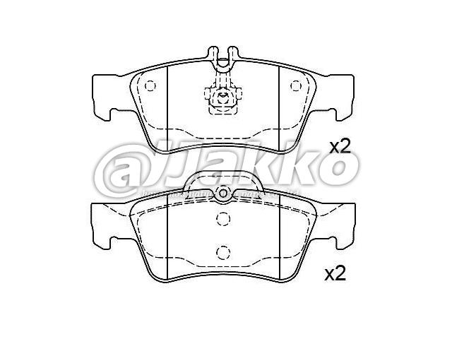 005 420 79 20 MERCEDES BENZ BRAKE PADS SUPPLIER auto brake pads D1424 GDB1546 23334 brake pads manufacturer 