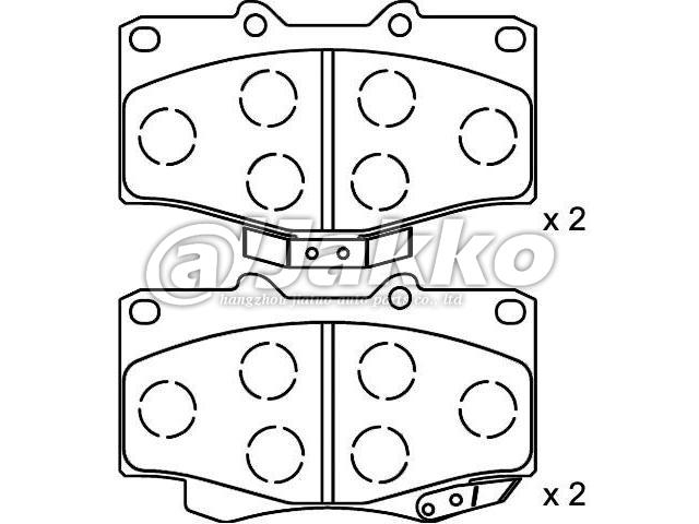 04465-35030 OEM Brake Pads Factory A-303WK Front Brake Pads GDB3213 