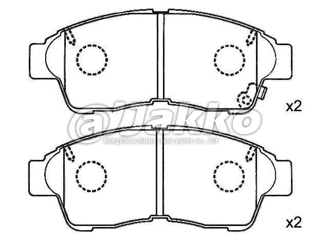 04465-05010 Auto Parts Supplier D562 Brake Pads Manufacturers A-394WK 