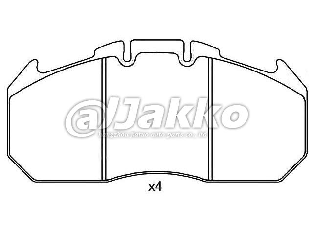 Truck Brake Pads WVA 29131 brake pads manufacturers for Magnum/TGA/ MODUS / GRAND MODUS (F/JP0_)