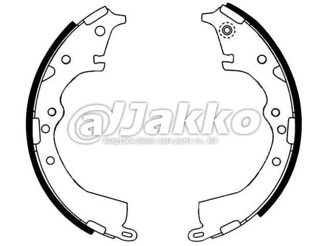 V9118-7043 rear axle brake shoes JAKKO Auto Parts NR1077 GS7333