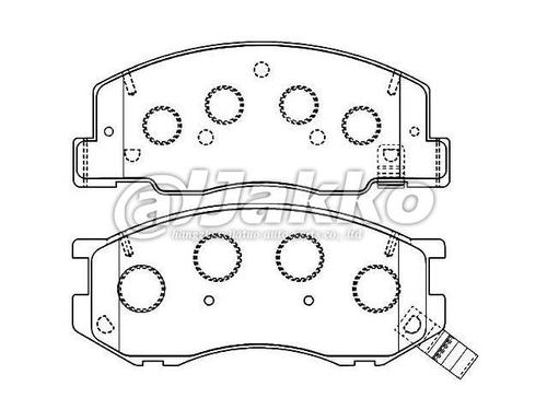V9118-A056 Automotive brake systems FRONT brake pads DISC BRAKES A-469WK D716 GDB3157 23032
