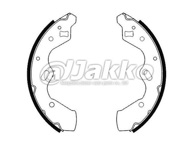 D1Y2-26-38Z brake shoes NN3570 GS8581 JAKKO Auto Parts Brake Shoes for MAZDA 