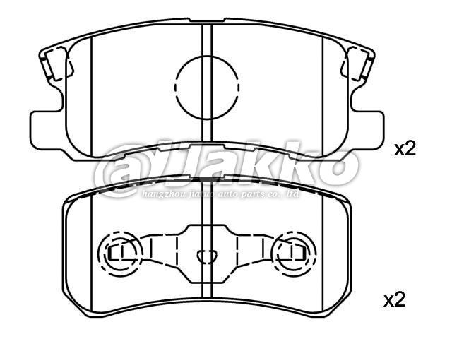 MZ690183 brake pads Car Parts Rear Brake pad  Auto Part brake pads A-632WK S868 SP2076 GDB3247 23582