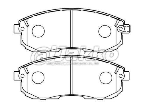 41060-AU091 FRONT brake pads Chinese auto pads A-286WK D430 GDB1003 21561