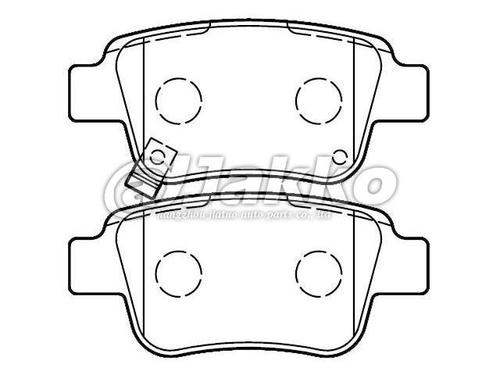04466-05010 brake pads auto parts BOS Brake System  A-709WK GDB3337 23620 for TOYOTA COROLLA Verso (_E12_)  [2001-2004]