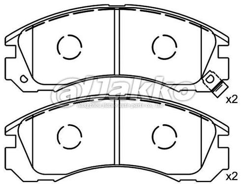 A313WK Auto Parts OEM, ODM Brake Pads for Front  axle D530 OE 4253.87 MB 857837 SP1068 GDB1126